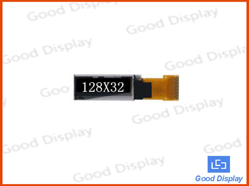 0.91寸OLED显示屏/显示模块/12832黑底蓝字显示模块