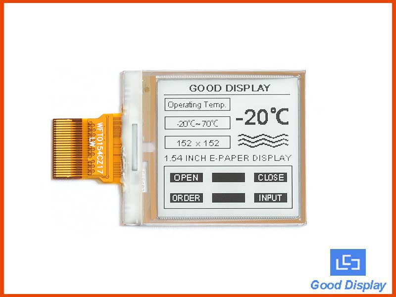 1.54寸DES电子纸显示屏/超宽温200x200分辨率小尺寸电子墨水屏 GDEW0154M10